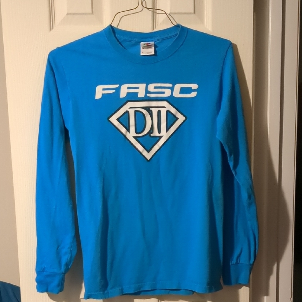 #9 Fruit of the Loom Bright Blue Long Sleeve Tee